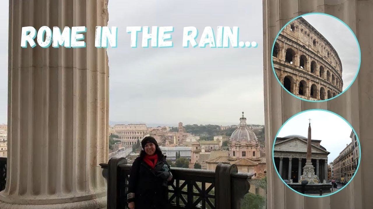 🌧️ Rome in the Rain | Day 2 at the Pantheon, Vittoriano & Colosseum 🌧️