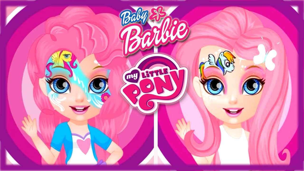 💫 Baby Barbie My Little Pony Face Painting Game