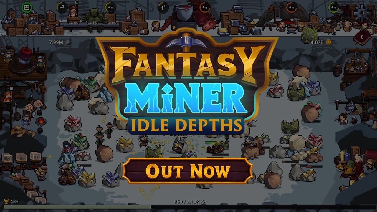 Fantasy Miner: Idle Depths / Release Trailer / ENG