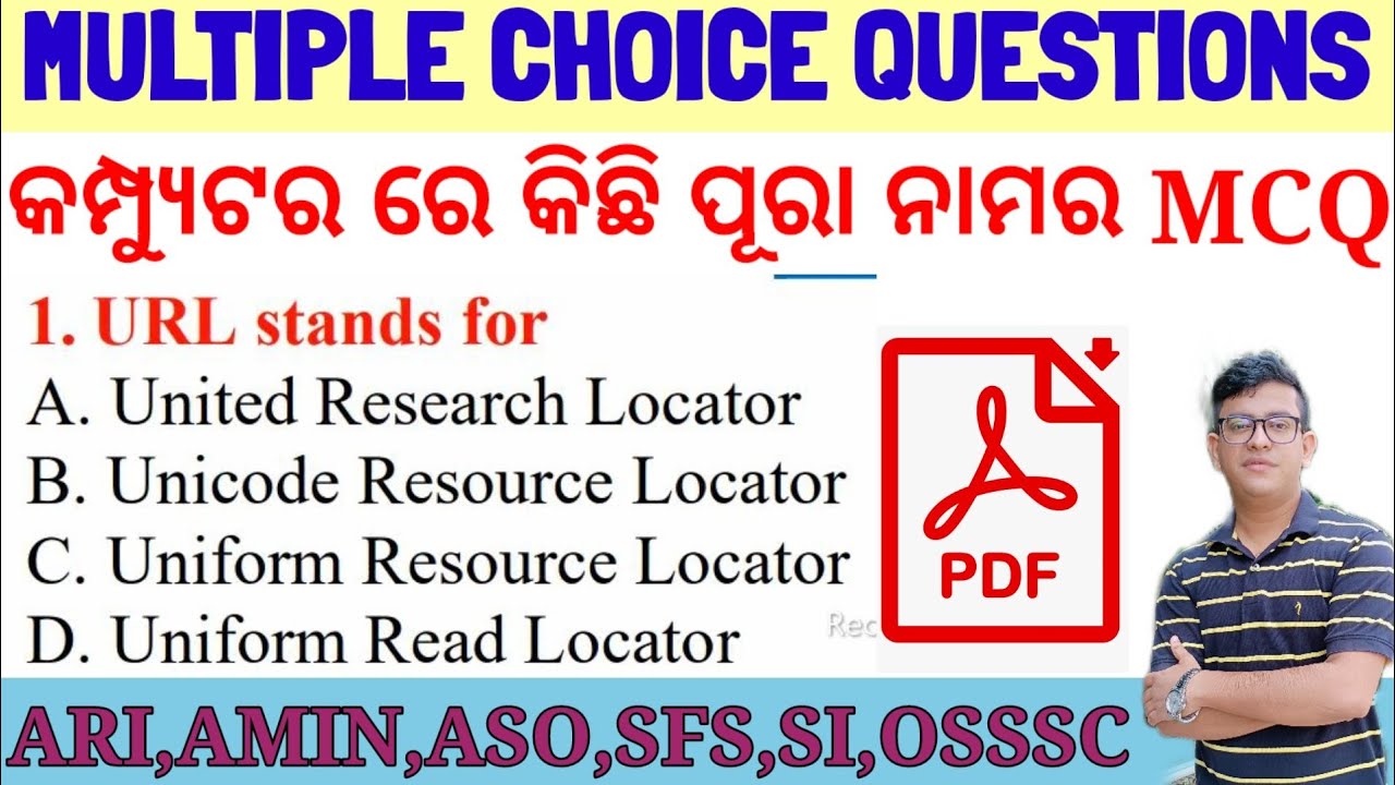 Important MCQ On Computer Abbreviations|Computer Full Form Questions|ASO,ARI,AMIN,SFS,FG,CHT,SI,OSSC