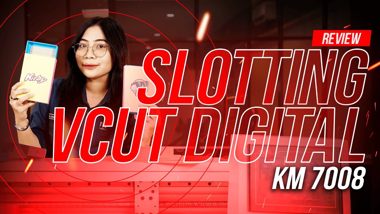 Review Mesin Slotting VCut Digital KM 7008, Dilengkapi dengan Die Cut - maxipro.co.id