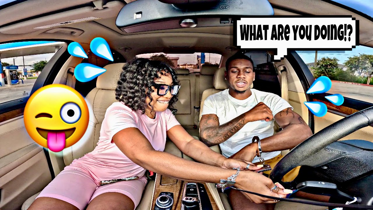 SEDUCING Jlong by HANDCUFFING HIM to the steering wheel! 🤪