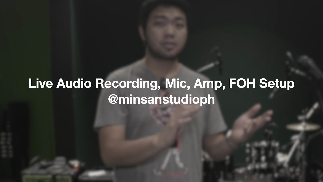 Minsan Studio Audio Setup