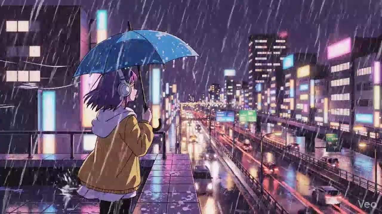 Rainy City Nights 🌧️ Lofi Chillhop from Japan