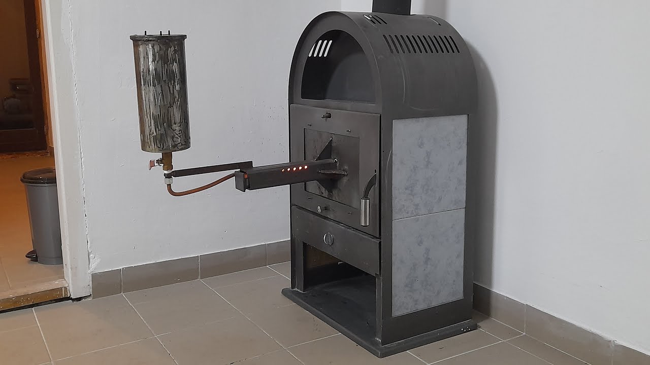 HomeMade Fireplace Waste Oil Adapter