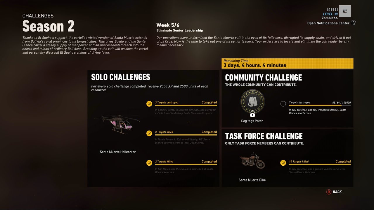 Ghost Recon Wildlands - Season 2 - Week 5 - All Challenges