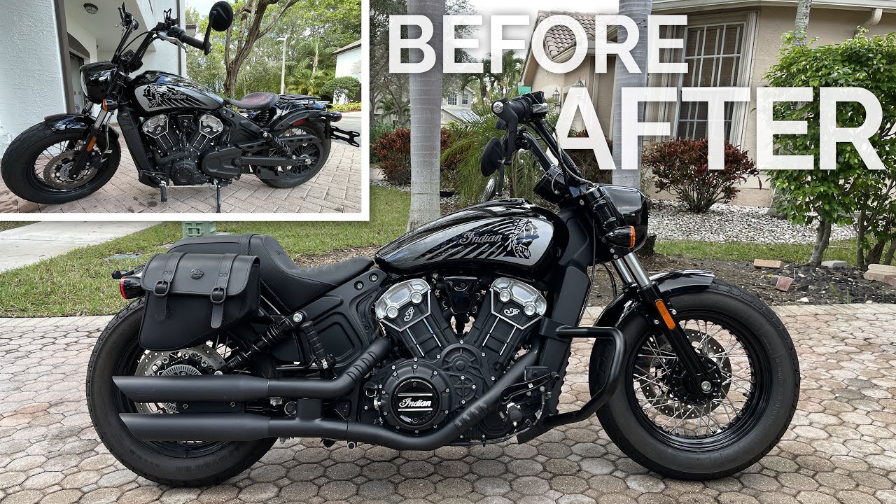 Indian Scout Bobber Top Mods Available @ Amazon 🏍️ Unboxing, Installation, Review, Washing & Ceramic