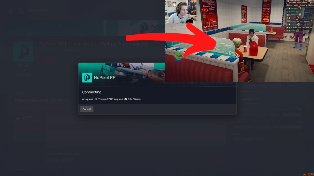 Omie tells the story of streamsniping xqc during burgershot interviews