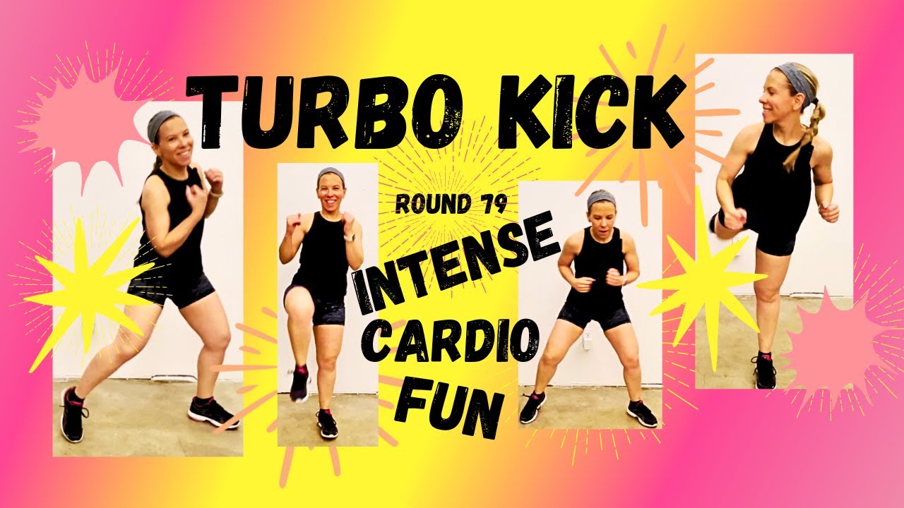 INTENSE, FUN Cardio! Turbo Kick ROUND 79 - FULL WORKOUT!