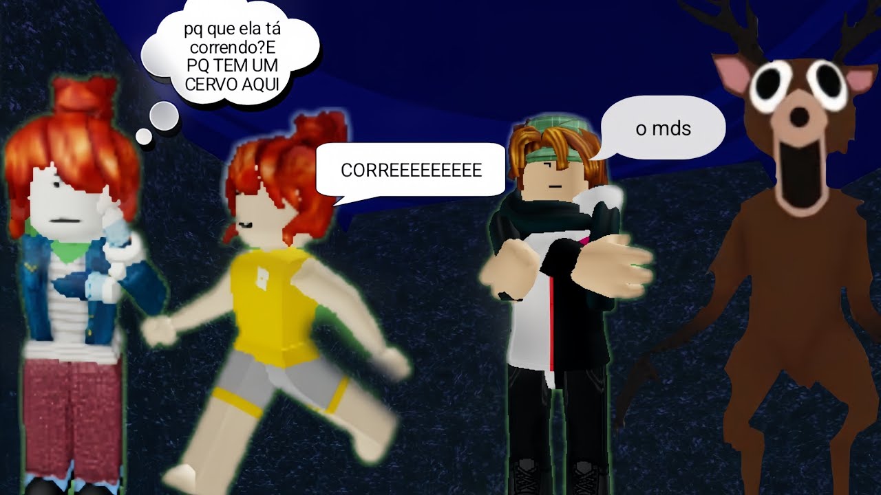 Entramos em uma floresta estranha e agora estamos em perigo (99 noites na floresta/roblox)