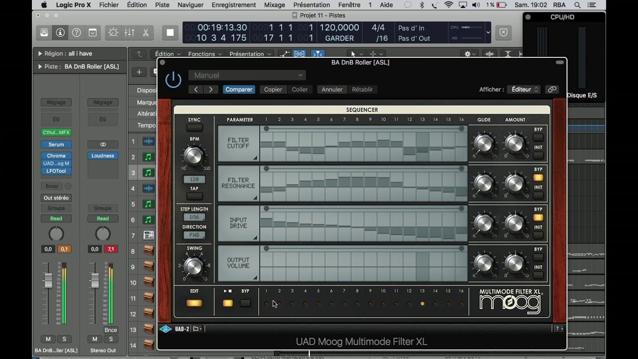 UAD universal audio MOOG MULTIMODE FILTER XL plugin test and review