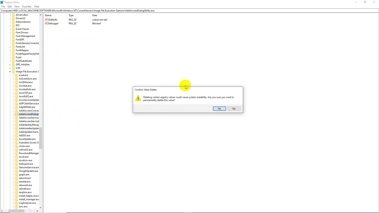 Fix Can't Uninstall and Install all Autodesk Products