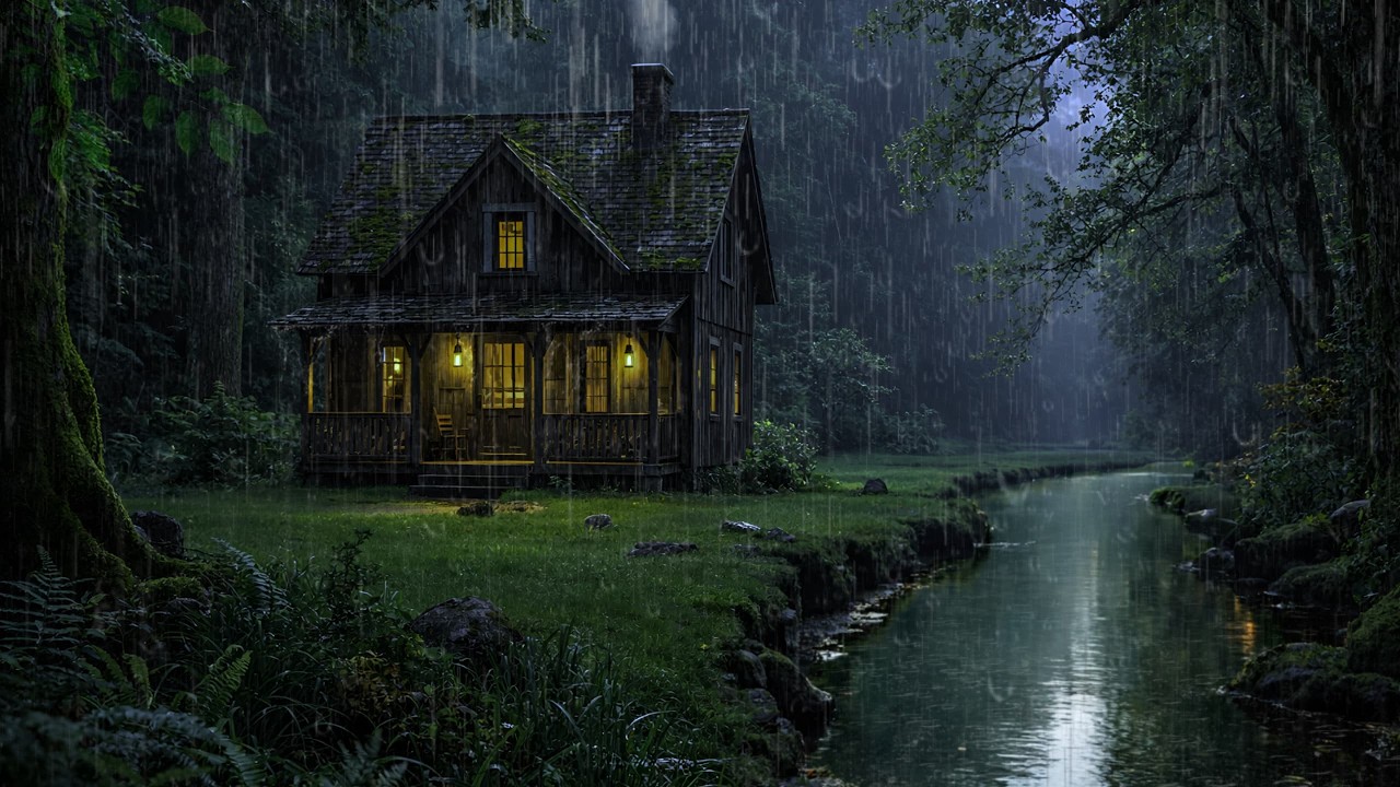 Soothing Rain in a Quiet Night Forest | Deep Sleep Ambience for Relaxation & Stress Relief
