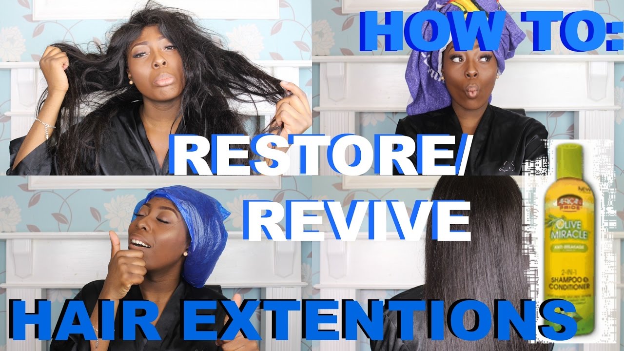 HOW TO: RESTORE/REVIVE YOUR HAIR EXTENSIONS | NICOLETHEATV