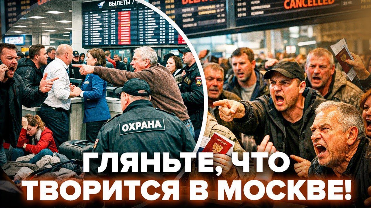 😮Справжня БІЙНЯ в аеропортах РФ! Такого КОЛАПСУ не було ніколи. Влада МОВЧИТЬ, Путін НЕ В КУРСІ!