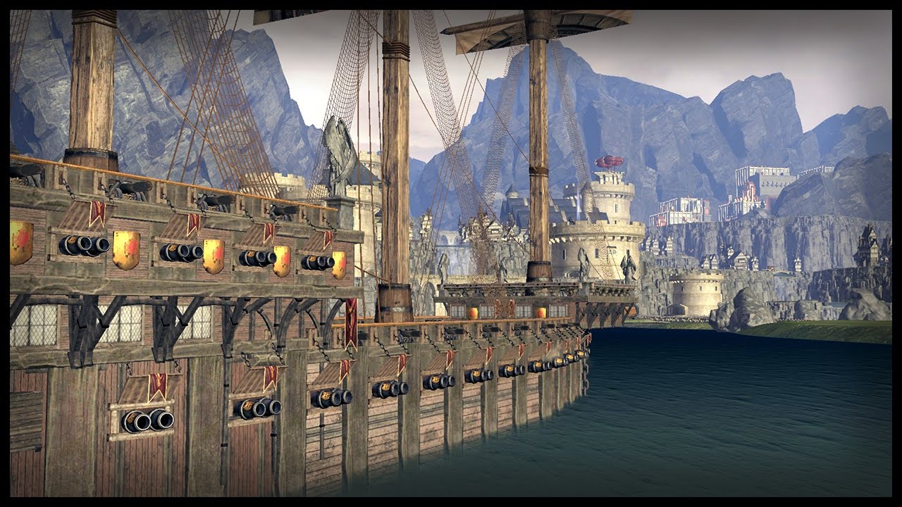 Epic Ship Bombardment Castle Siege - Custom Map Battle | Warhammer Total War Gameplay