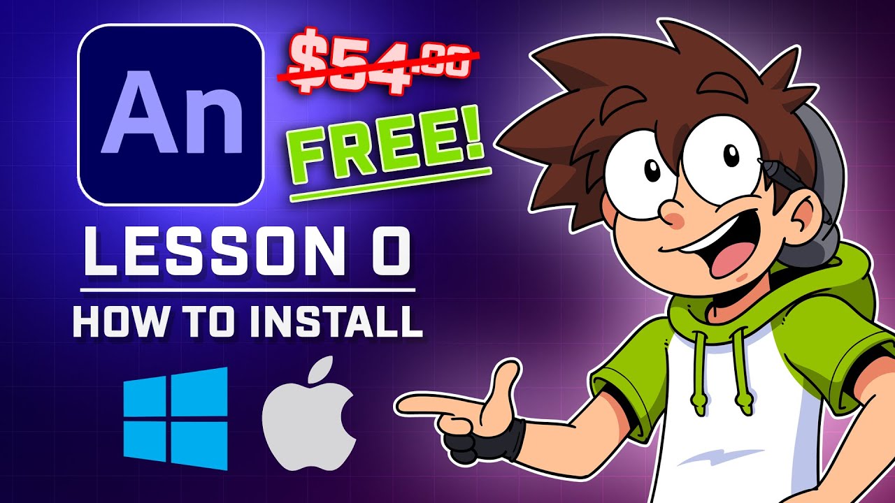 Install Adobe Animate FREE | Lesson Zero – Sam’s Animation Course