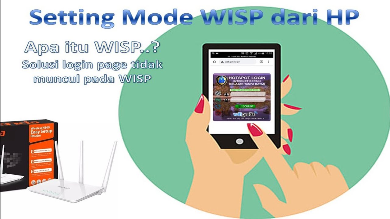 setting router mode WISP dan penyebab login page voucher tidak muncul