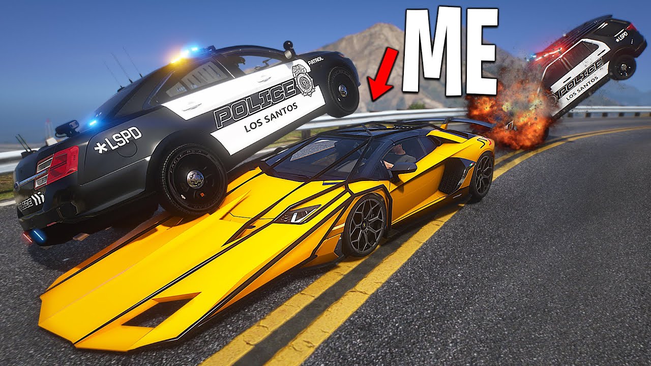 Lamborghini Flip Car Trolls Cops.. GTA RP