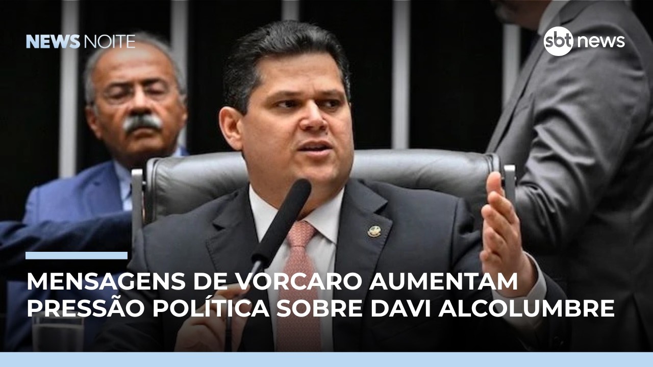 Vazamento de mensagens de Vorcaro pressiona Davi Alcolumbre no Senado | #NewsNoite
