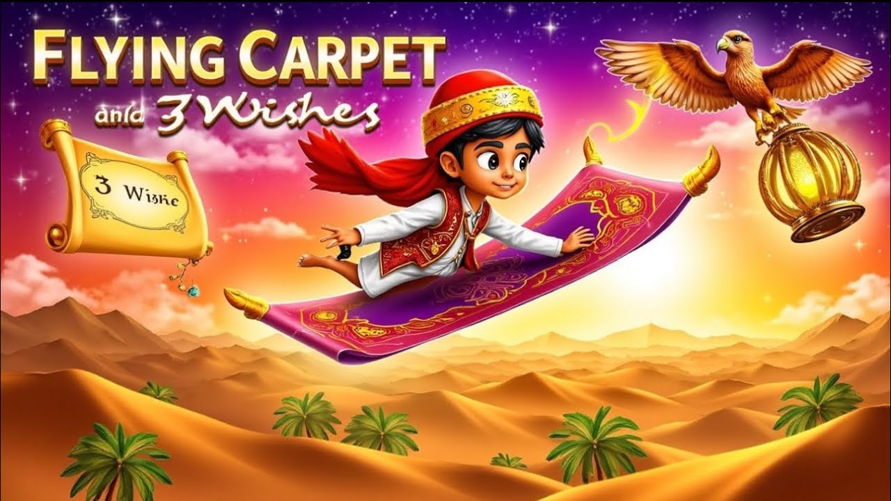 Flying Carpet & 3 Wishes 🕌✨ | Alif Laila Stories for Kids | Magical Arabian Nights Tale