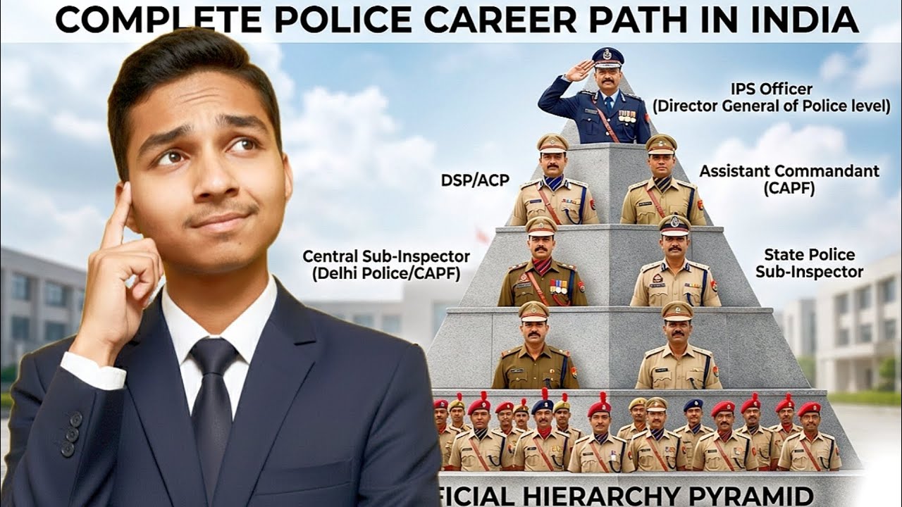 Complete Police Career Path in India 🇮🇳 | IPS, DSP, ACP, SI, Constable, Exams & Promotions Explained