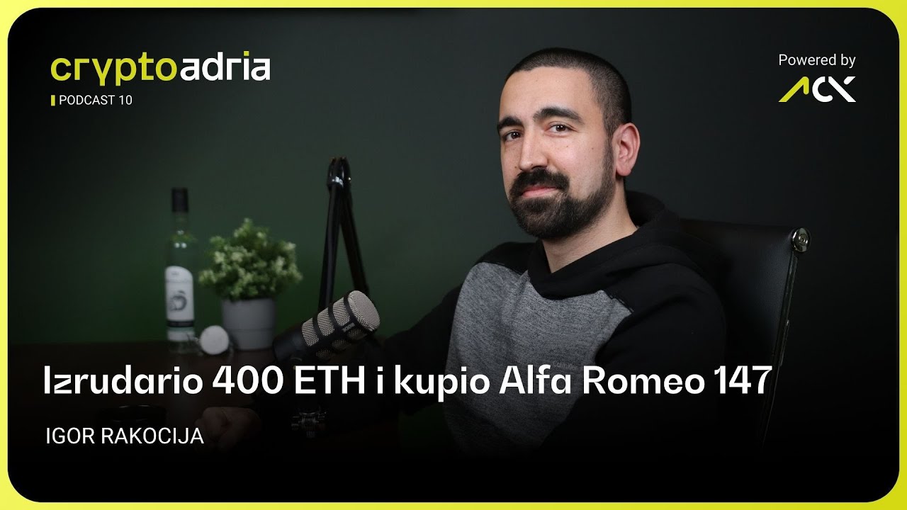 Igor Rakocija: Izrudario 400 ETH i kupio Alfa Romeo 147 | CryptoAdria podcast