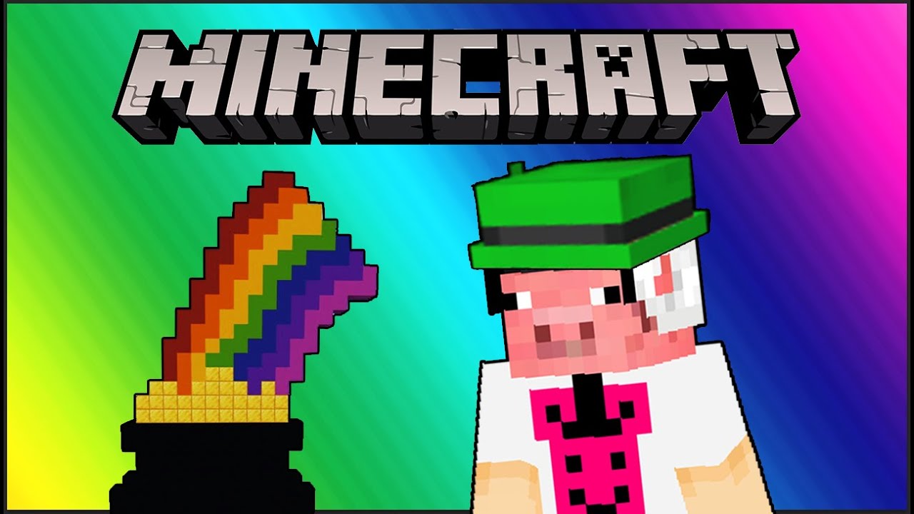 Minecraft Funny Moments - Pot of Gold Boss Fight