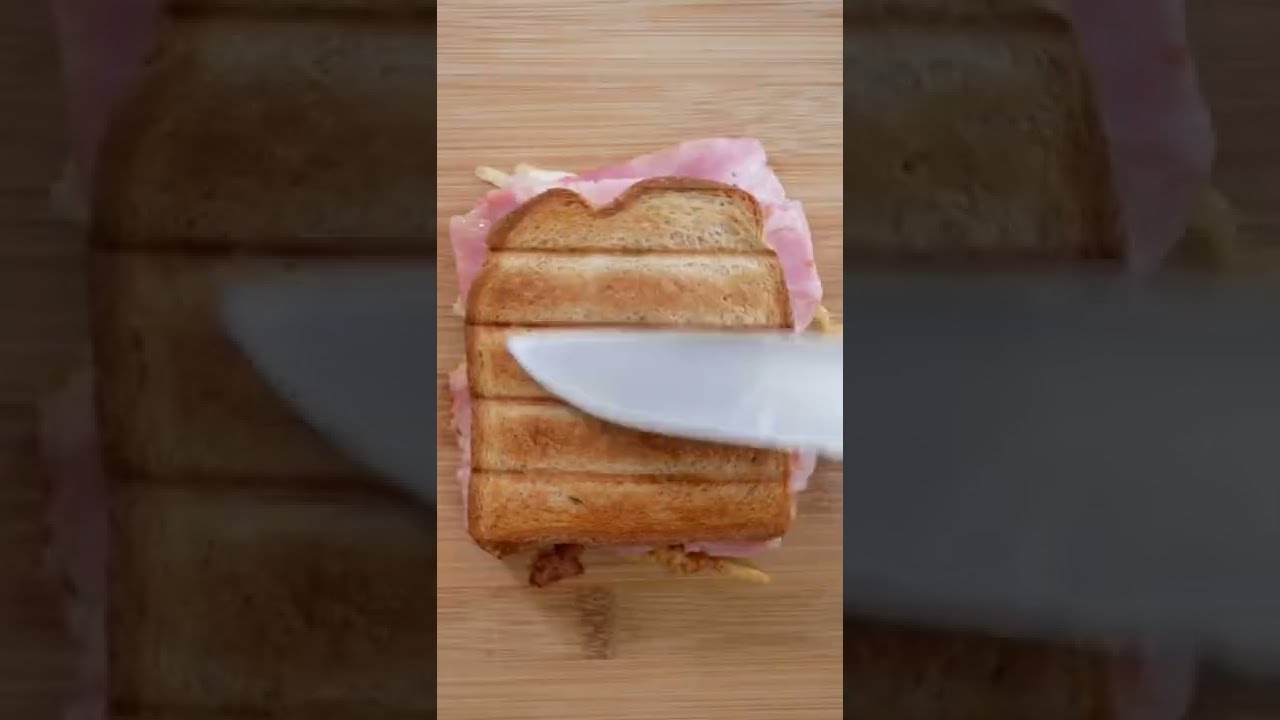BEST ASMR FOOD COOKING 🤤🤤🤤  Bacon cheese hot sandwich