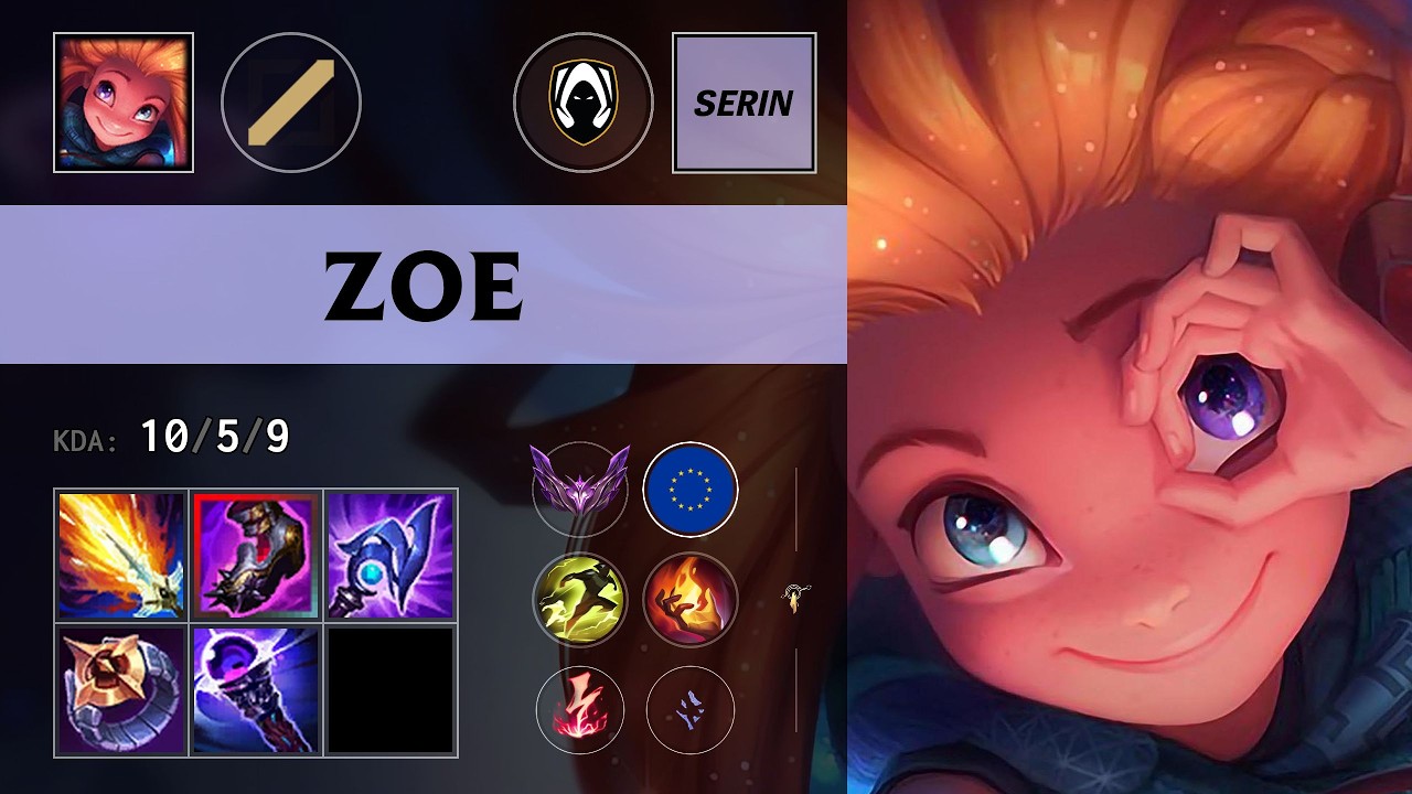 (TH Serin) Zoe Mid vs Zed - EUW Master Patch 26.12