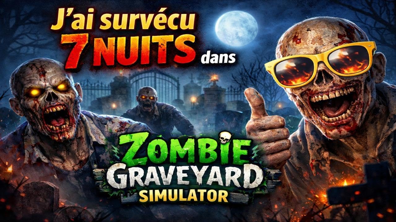 Mon cimetière est devenu un cauchemar🧟‍♂️... Zombie Graveyard Simulator