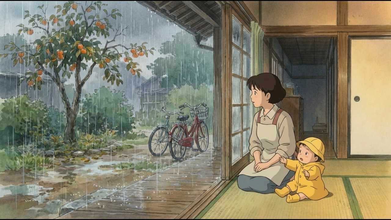 Rain in Chia’s Garden – An Evening of Gentle Showers (雨のやさしい夕暮れ) | Lofi Piano & Cozy Anime Ambience