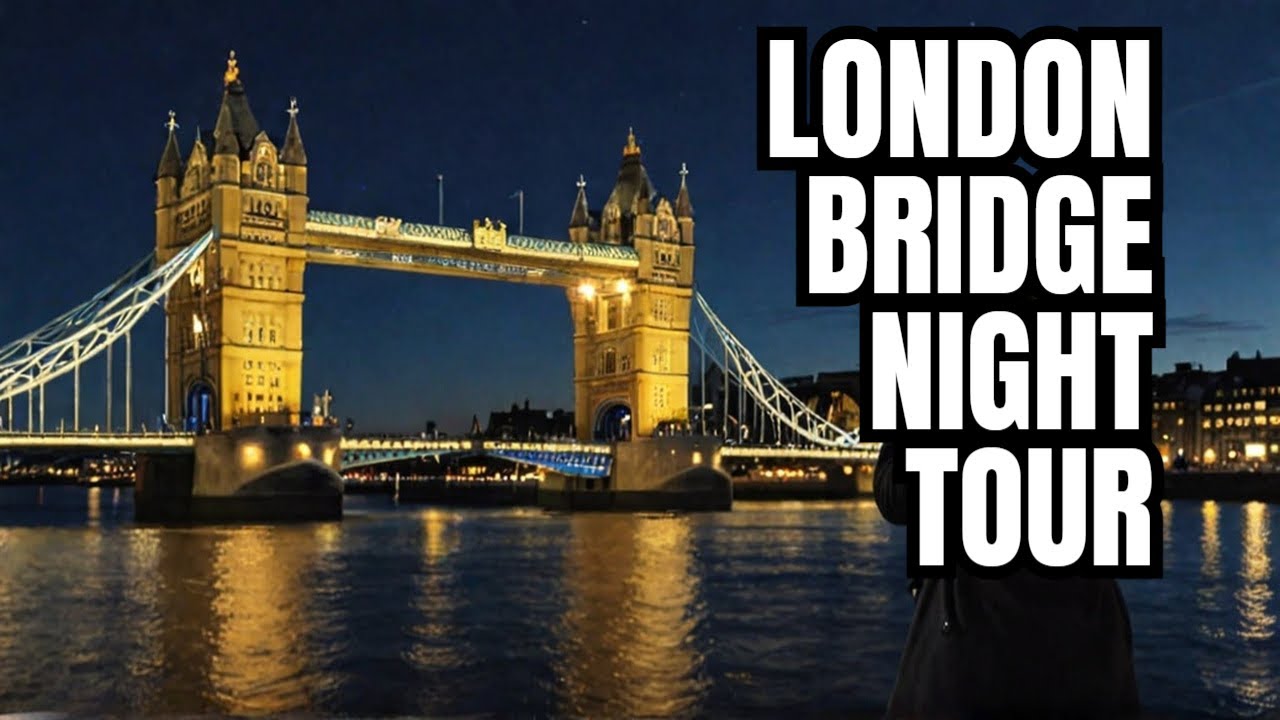 LONDON NIGHT WALKING TOUR | LONDON BRIDGE AND TOWER BRIDGE | 4K (HDR 60fps)