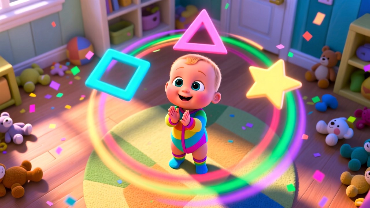 Learn Shapes With Baby 🔷🔶✨ | Fun Shapes & Learning Song for Kids | Preschool Educational Video