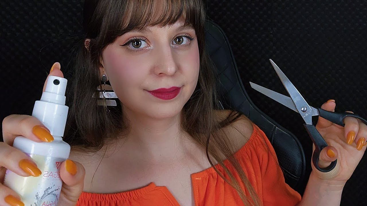 ASMR | Cortando Seu Cabelo RÁPIDO MAS Você Pode Fechar Os Olhos