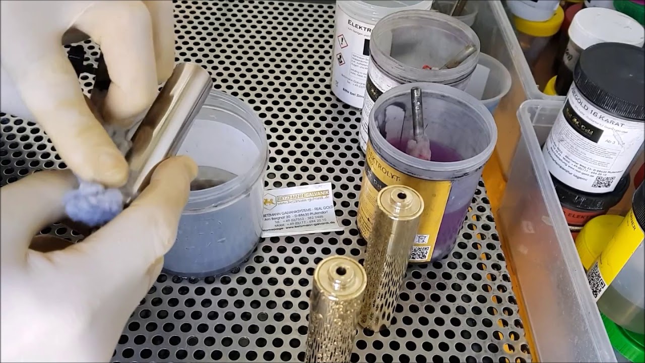 messing selber vergolden goldplating selber vergolden