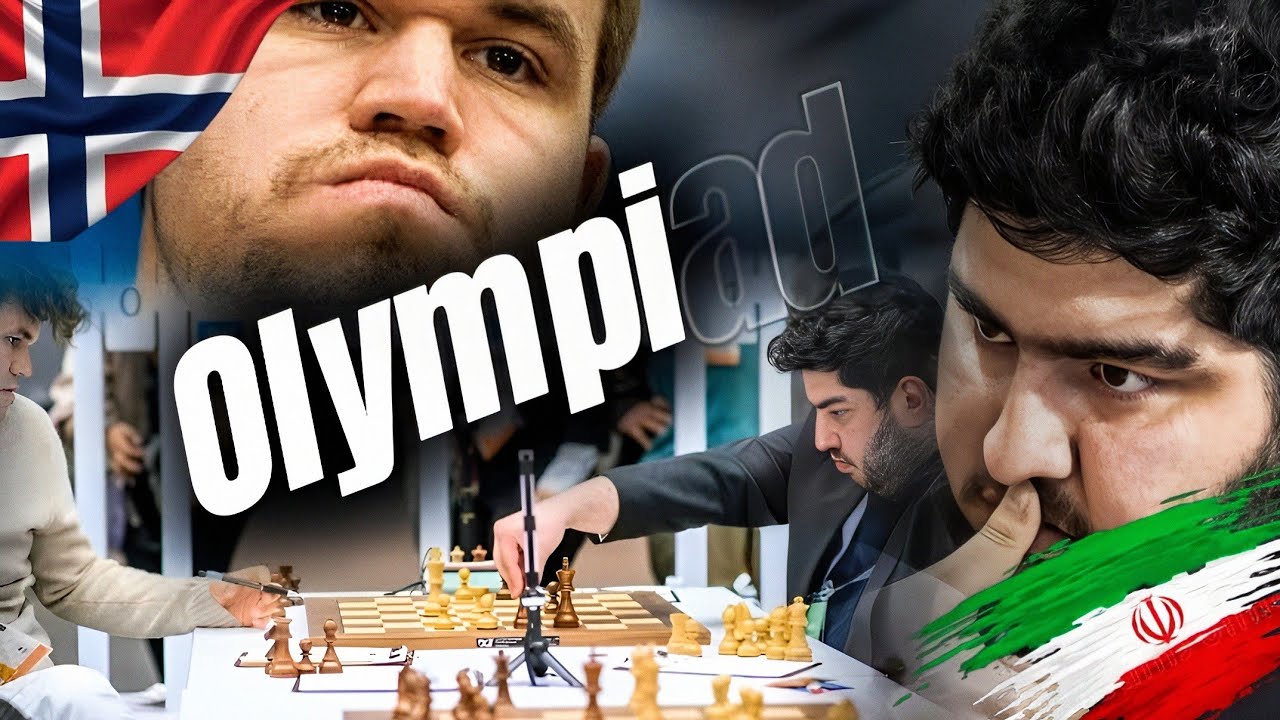 Iranian GM Parham Maghsoodloo Vs Magnus Carlsen || FIDE chess olympiad