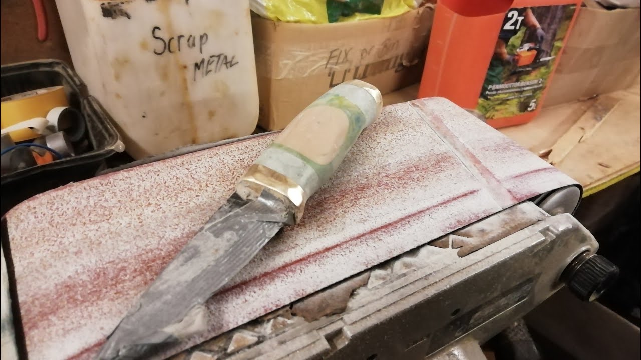 NKD Timber 85, knife build from a blade blank
