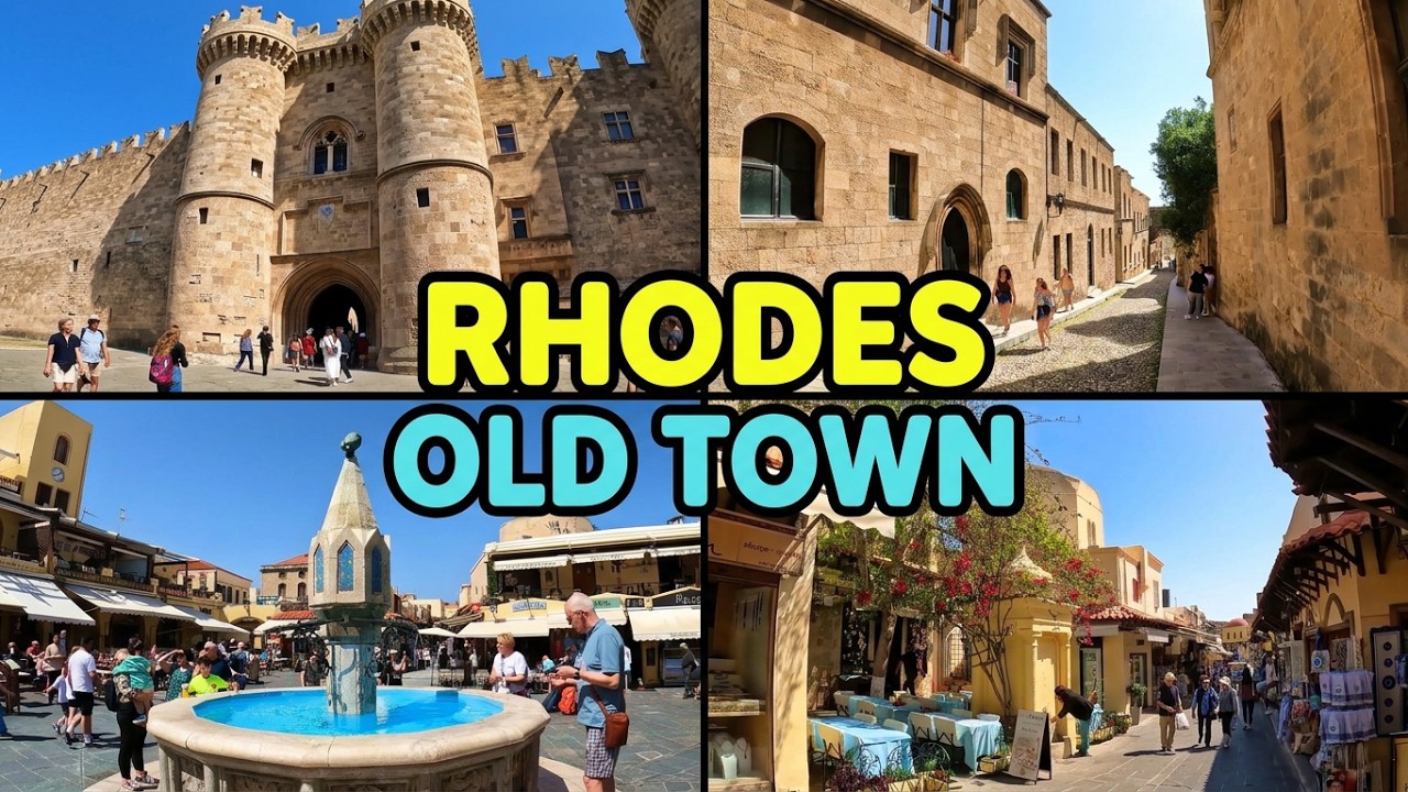 RHODES Old Town - Παλιά Πόλη της Ρόδου - Greece [4k]
