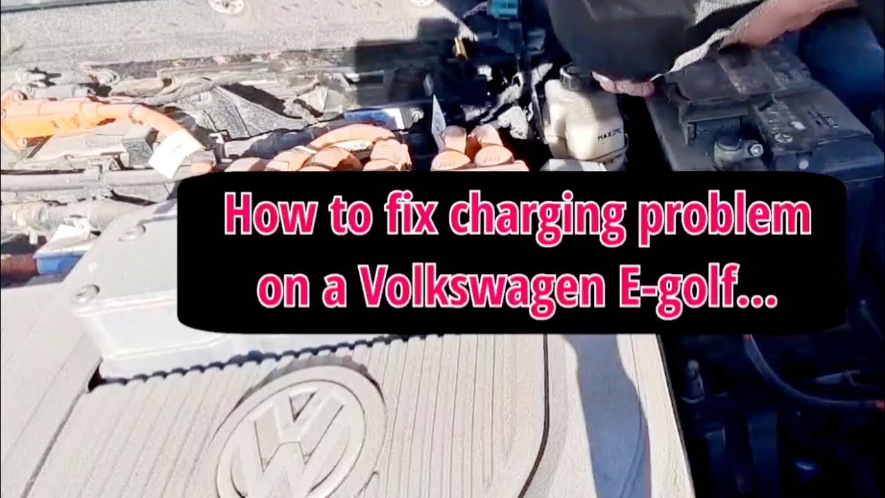 How to fix charging problem on Volkswagen E-golf. (Gasket replacement)