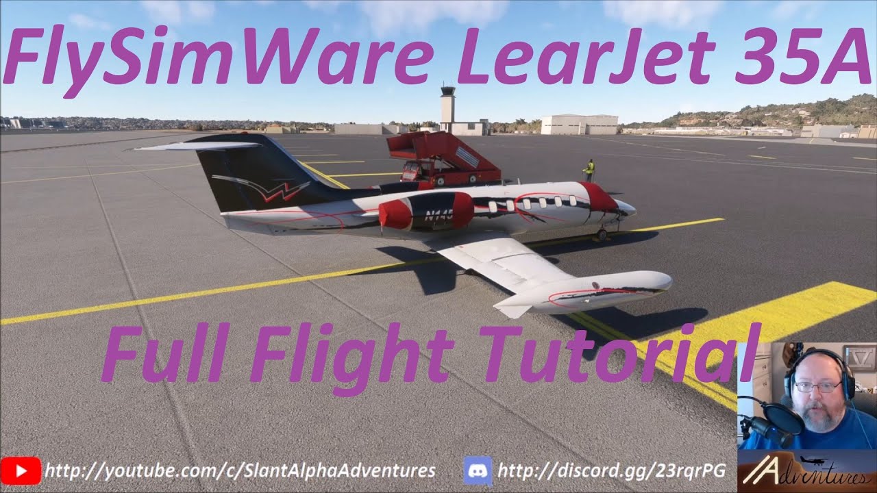 FlySimWare Learjet 35A for MSFS2020: Full Flight Tutorial