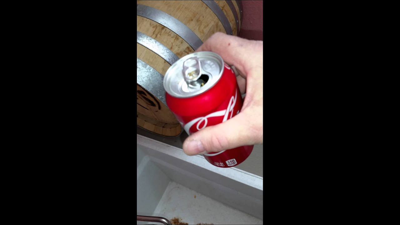 Stainless clean with Coke a Cola