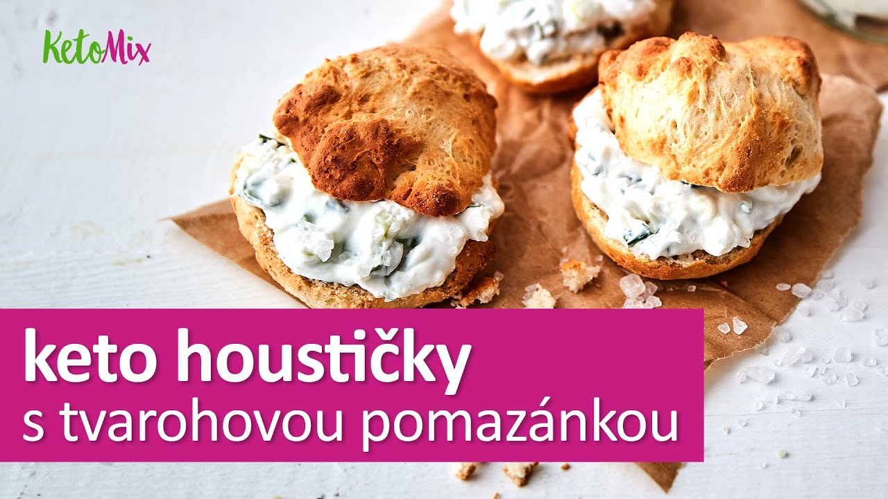 KetoMix videorecept - Houstičky s tvarohovou pomaz&aacute;nkou