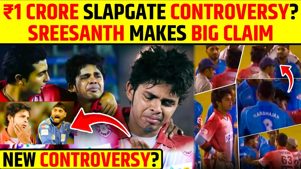 HARBHAJAN IN TROUBLE? ₹1 CRORE SLAPGATE CONTROVERSY? SREESANTH MAKES BIG CLAIM #ipl