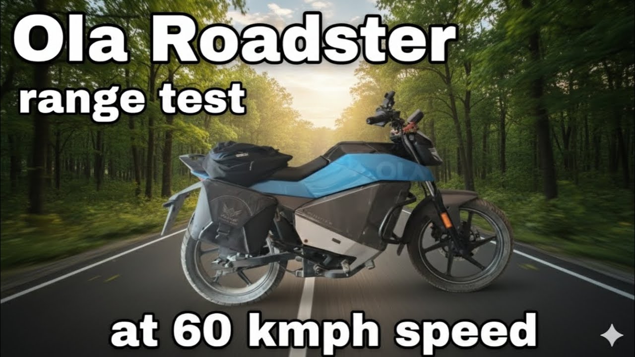 Ola Roadster X Plus range test at 60 kmph speed 🤔⚡👀