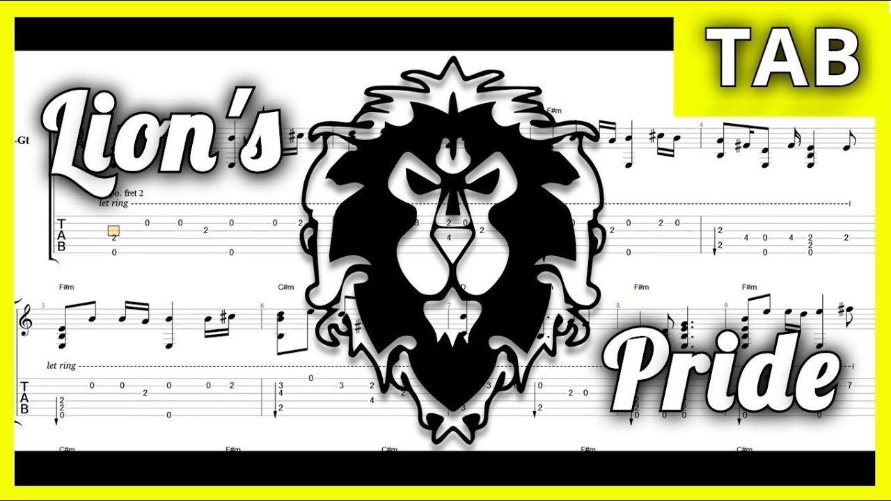 Alliance Tavern - Lion's Pride (World of Warcraft OST) - Guitar Tutorial [Fingerstyle TAB]