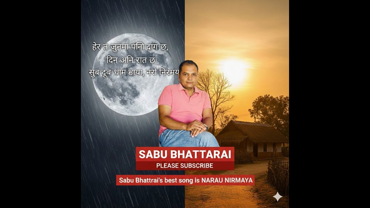 सुखदुख घाम छाया , नरौ निरमाया (NARAU NIRMAYA.... )SABU BHATTARAI BEST SONG