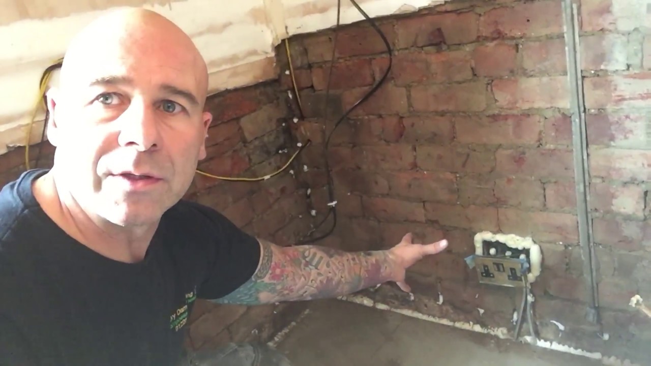 How to put a plug socket back box on without screwing into the brick before plastering.