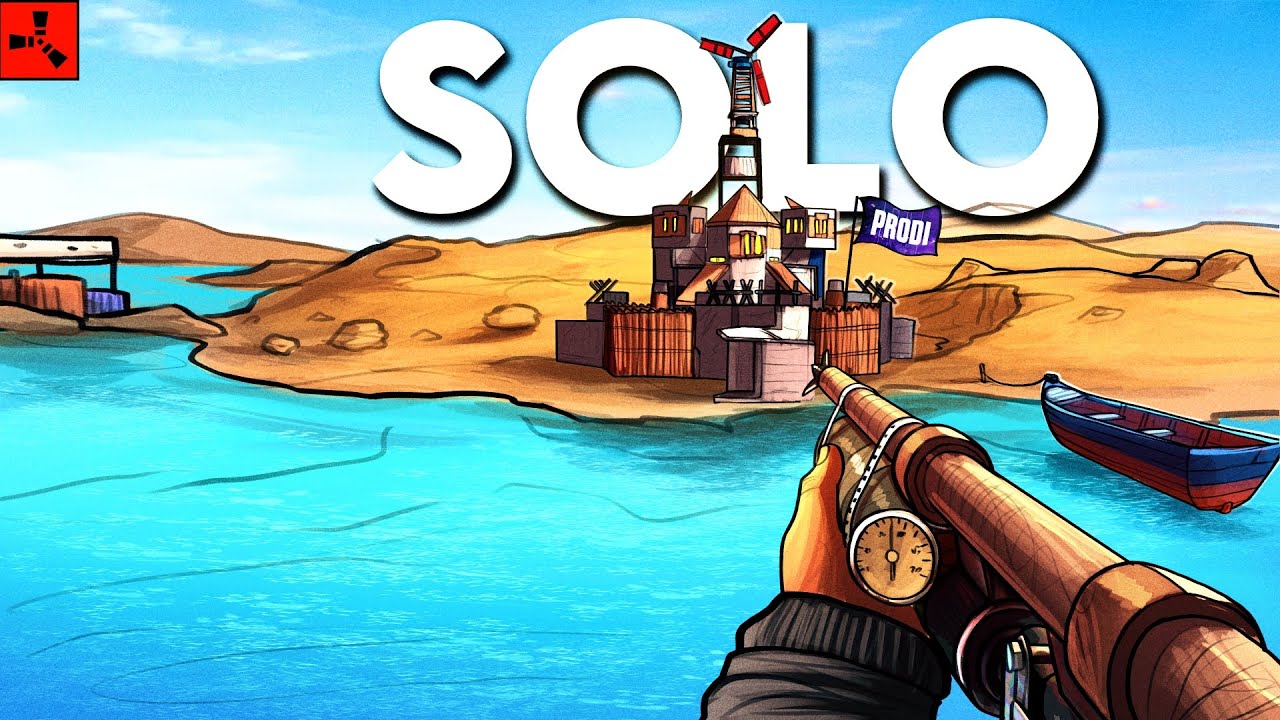 RUST SOLO contra 750 de Pop Abusando esta Estrategia... - RUST MOVIE