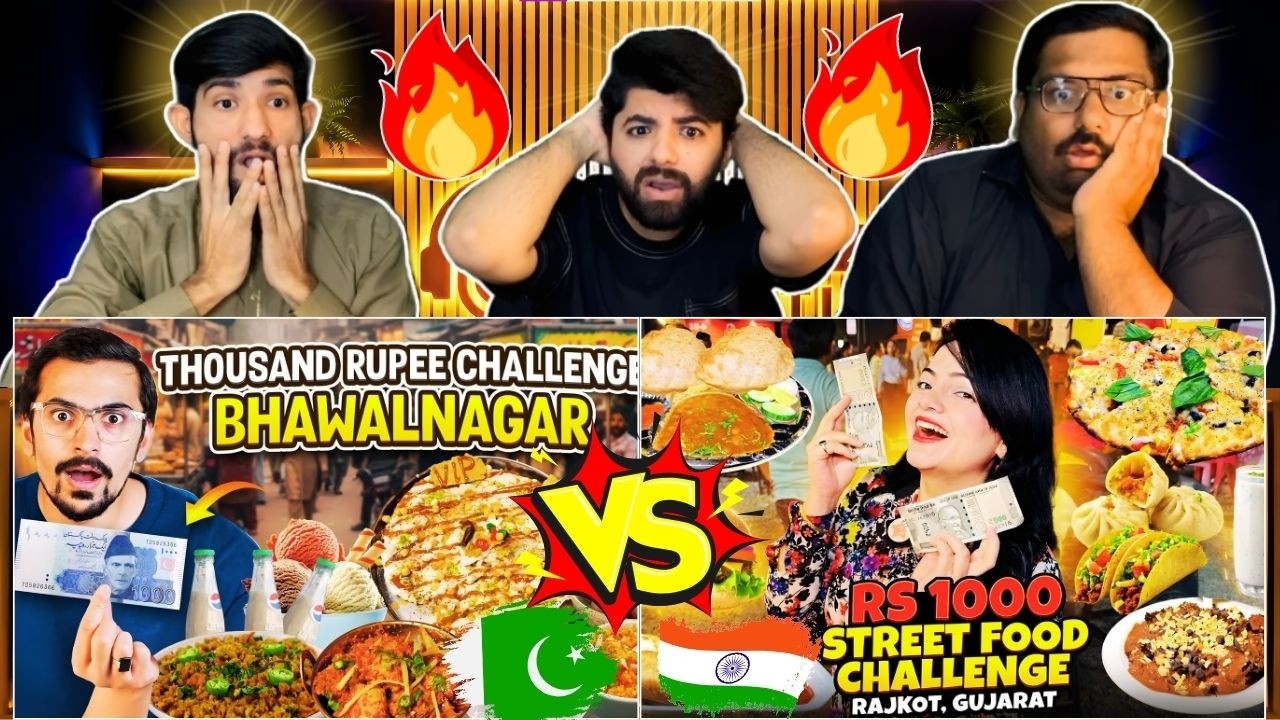 Reaction On Pakistan Vs India ₹1000 Food Challenge | स्वाद | Pakistani Reaction 🔥